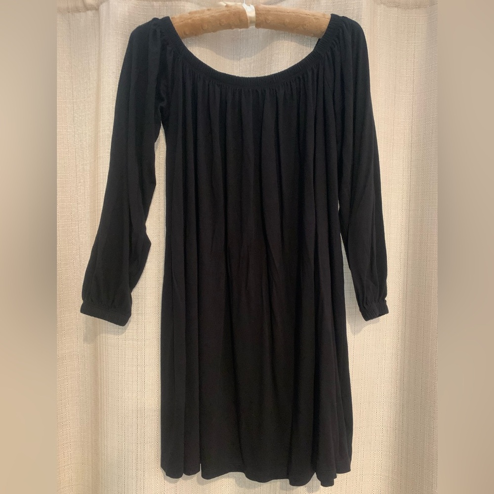 ASOS Black Off-Shoulder Dress